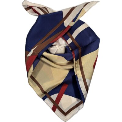 Apaszka wielokolorowa geometryczna w abstrakcyjne formy