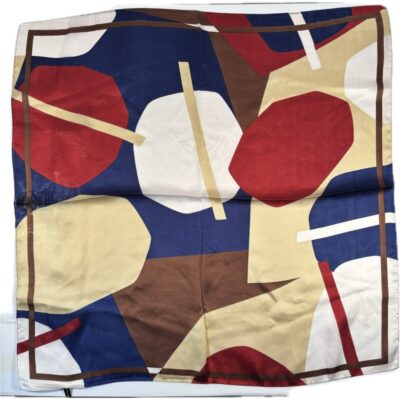 Apaszka wielokolorowa geometryczna w abstrakcyjne formy