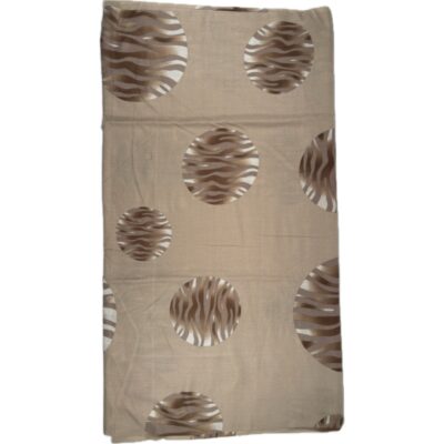 Szalik brązowy zebra koła animal print lekki