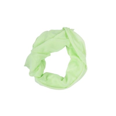 Włoska apaszka damska jasnozielona w kropki